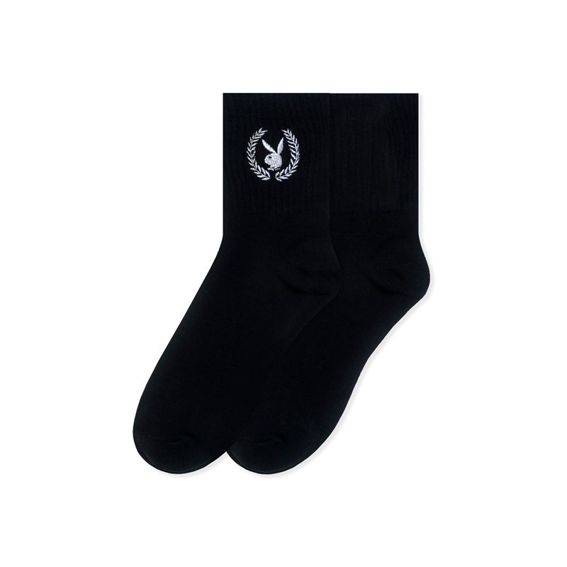 Loungewear Playboy Laurel Leaf Socks Feminino Luz Azuis | EWZDA9675