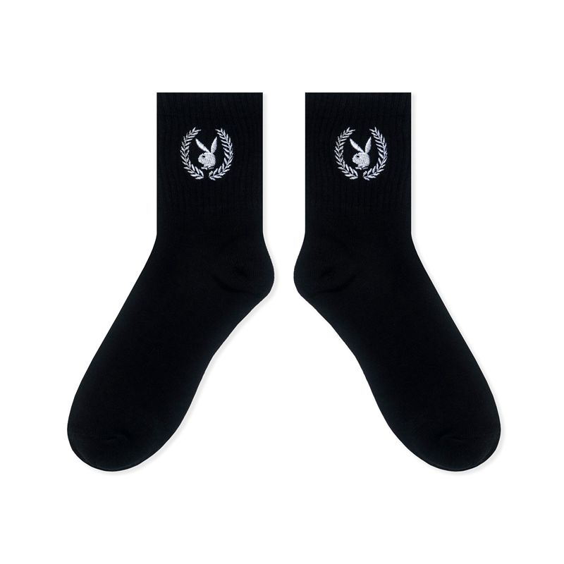 Loungewear Playboy Laurel Leaf Socks Feminino Luz Azuis | EWZDA9675