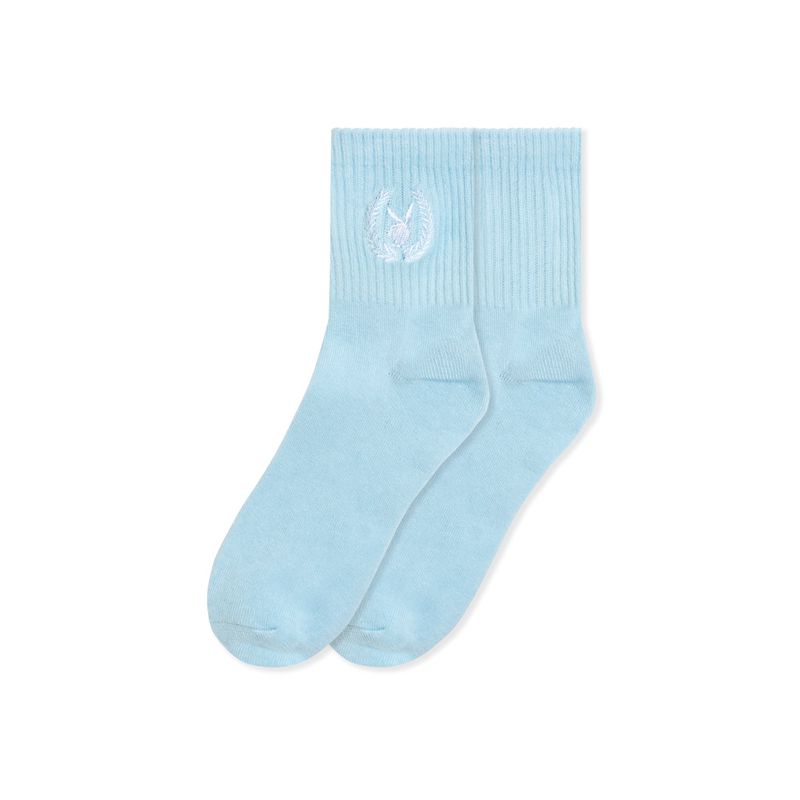 Loungewear Playboy Laurel Leaf Socks Feminino Luz Azuis | EWZDA9675