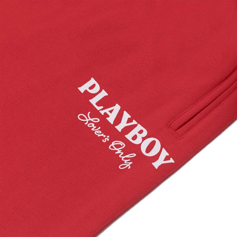 Loungewear Playboy Lovers Only Classicos Sweat Feminino Vermelhas | DAGOP3801