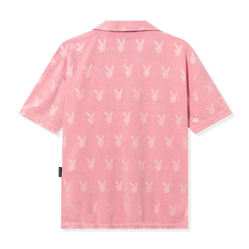 Loungewear Playboy Missguided Esportivos Button Down Shirt Feminino Rosa | ZKWYU0456