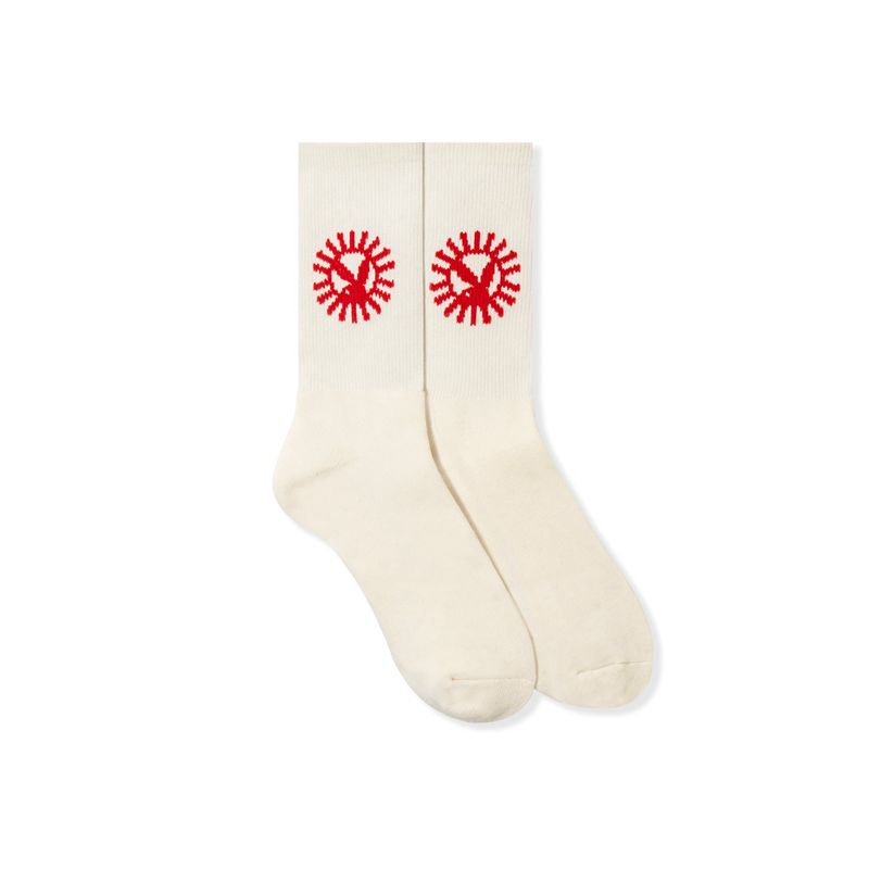 Loungewear Playboy Sun Up Socks Feminino Branco | FHNZM4325