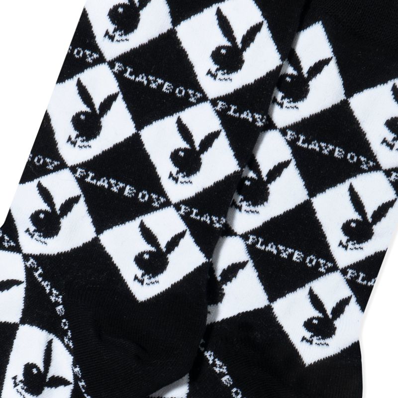 Loungewear Playboy Women S Rabbit Head Argyle Socks Feminino Pretas | MVNOS3916