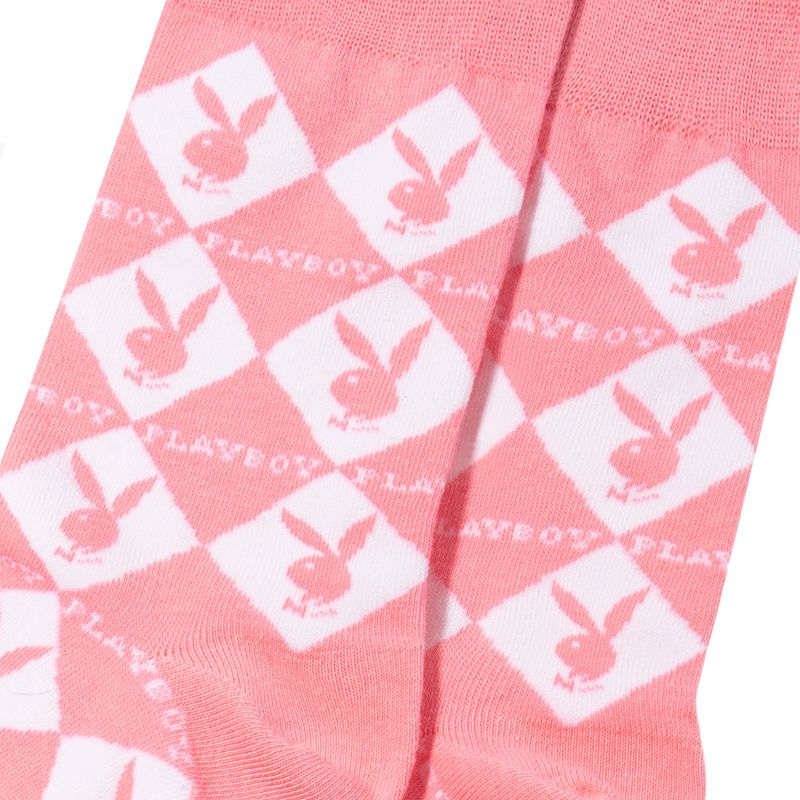 Loungewear Playboy Women S Rabbit Head Argyle Socks Feminino Pretas | MVNOS3916