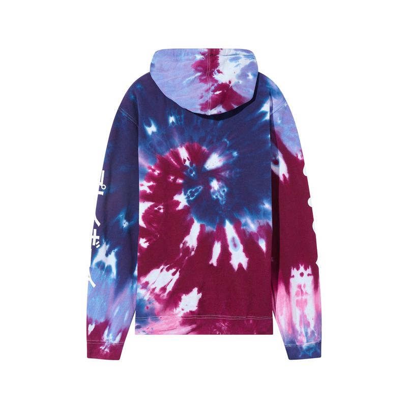 Moletom Com Capuz Playboy Ace Of Spades Tie Dye Masculino Rosa Roxo | KLAEP9125