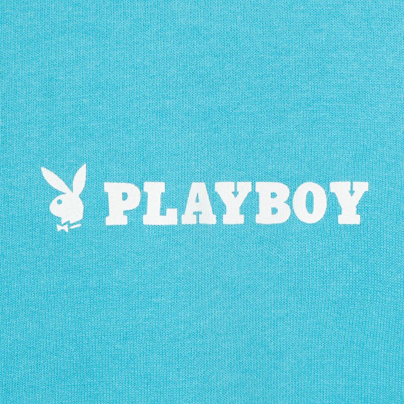 Moletom Com Capuz Playboy Logo Oversized Zip-Up Feminino Azuis | NIDPH3609