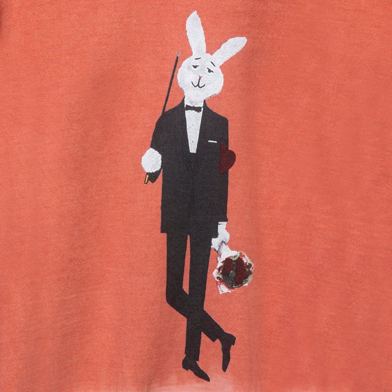 Moletom Com Capuz Playboy Mr. Crewneck Masculino Laranja | AMCHS9351