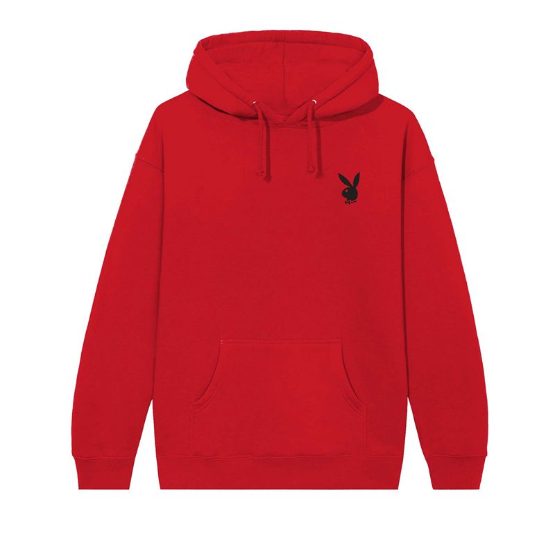 Moletom Com Capuz Playboy Queen Of Hearts Masculino Bege | YEZAS2895