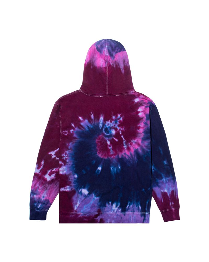 Moletom Com Capuz Playboy Tokyo Club Tie-Dye Feminino Vermelhas | SBOEU3492