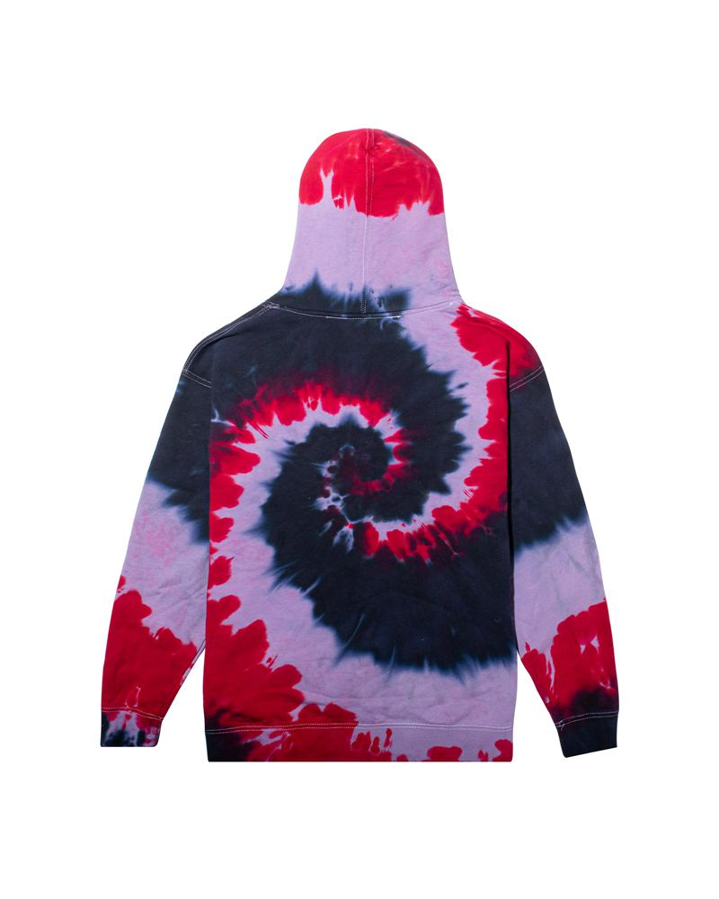 Moletom Com Capuz Playboy Tokyo Club Tie-Dye Feminino Vermelhas | SBOEU3492