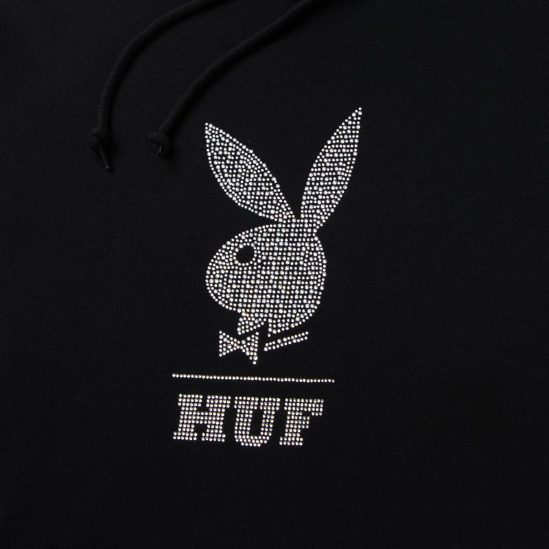 Moletom Com Capuz Playboy X Huf Rhinestone Masculino Cinzentas | XACDW7823