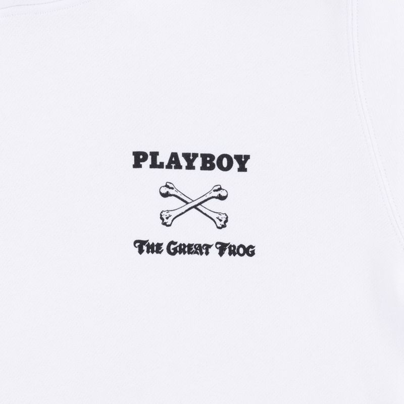 Moletom Com Capuz Playboy X The Great Frog Masculino Branco | QZGJU8657