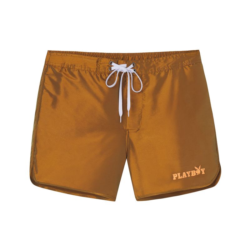 Roupa De Banho Playboy Night Out Trunks Masculino Laranja | WNDZC2401