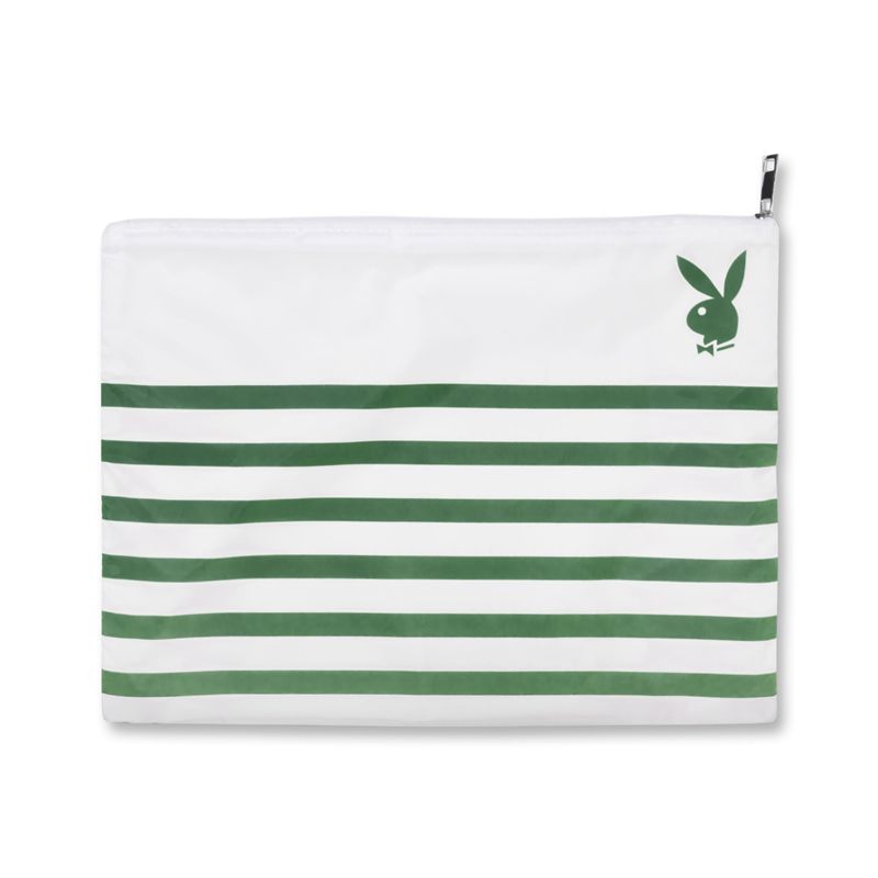 Roupa De Banho Playboy Striped Impermeáveis Beach Pouch Feminino Amarelas | ZYHIO1307