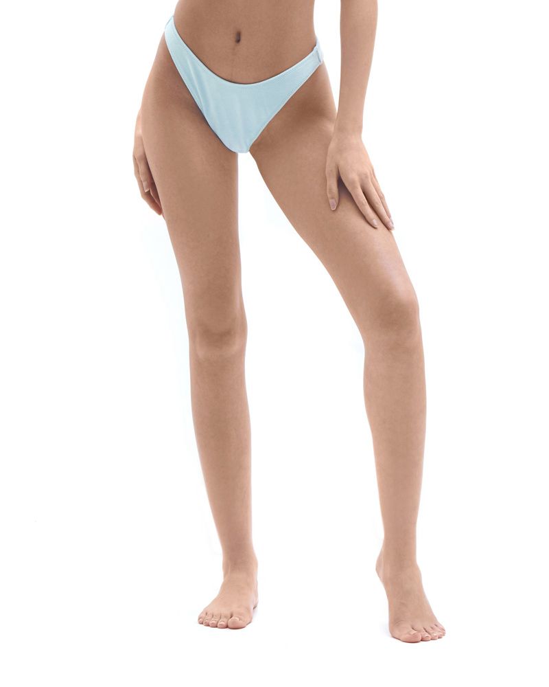 Roupa De Banho Playboy Terry High Side Bikini Bottom Feminino Menta | QJDRF5973