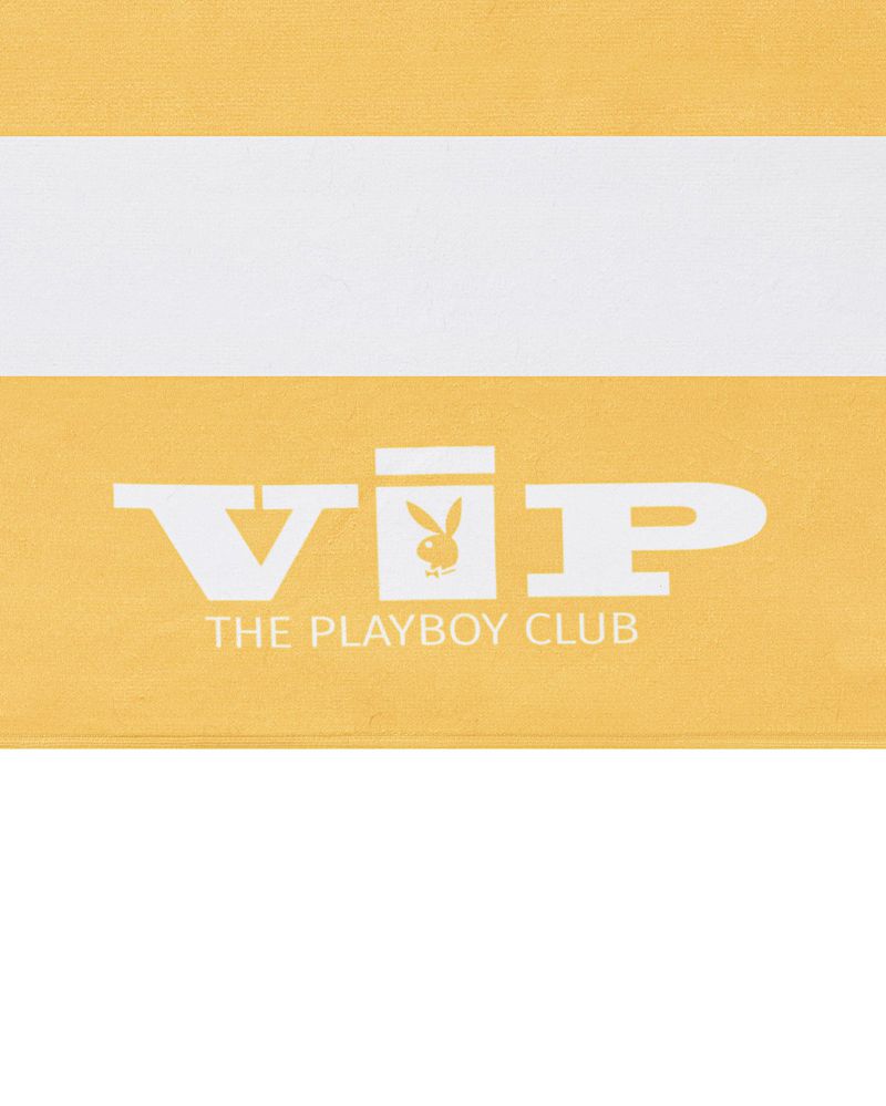 Roupa De Banho Playboy Vip Club Beach Towel Feminino Luz Azuis Branco | GFLTD8124