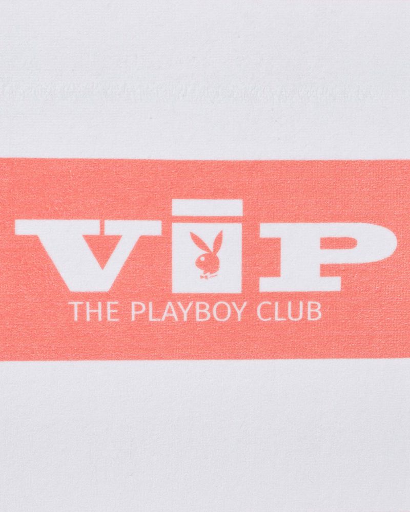 Roupa De Banho Playboy Vip Club Beach Towel Feminino Luz Azuis Branco | GFLTD8124