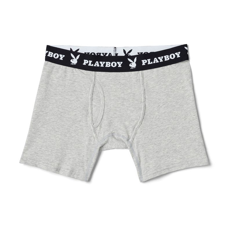 Roupa Interior Playboy 1-Pack Boxer Brief Masculino Pretas | PGCDJ9580