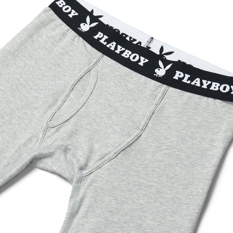 Roupa Interior Playboy 1-Pack Boxer Brief Masculino Pretas | PGCDJ9580