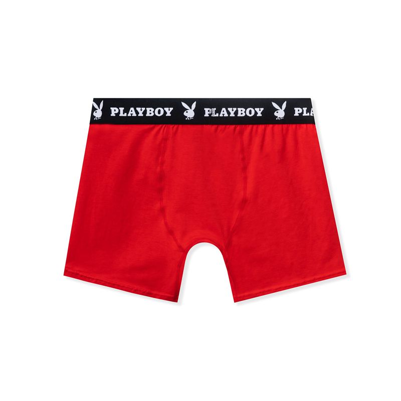 Roupa Interior Playboy 3-Pack Boxer Briefs Masculino Multicoloridas | YLNJG8537