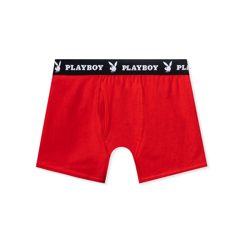 Roupa Interior Playboy 3-Pack Boxer Briefs Masculino Multicoloridas | YLNJG8537