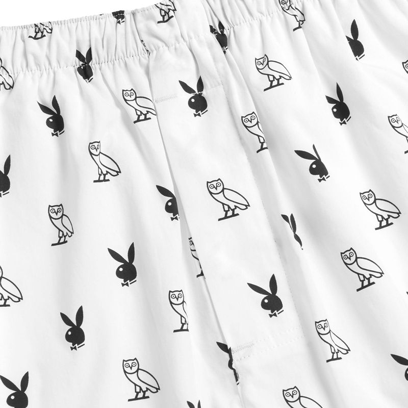 Roupa Interior Playboy X Ovo Boxers Masculino Branco | EHCJR7214