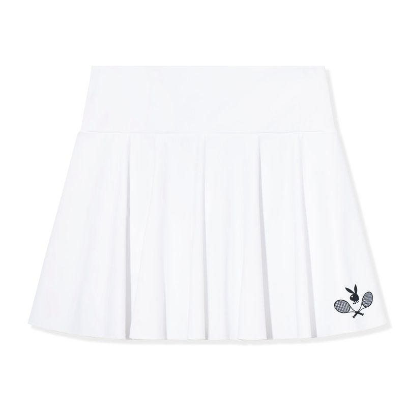 Saias Playboy Tenis Club Feminino Branco | NJOHT9408