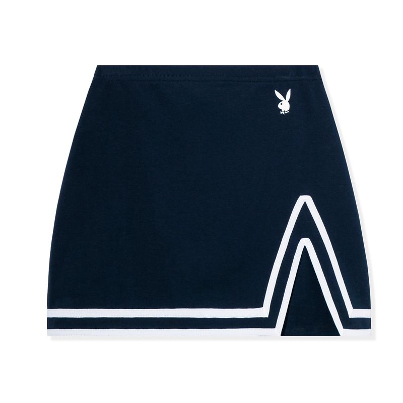 Saias Playboy Varsity Mini Feminino Azuis | MRPLU5931