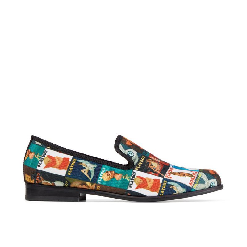 Sapatos Playboy Duke + Dexter Magazine Cover Loafers Masculino Multicoloridas | EPNOU9314