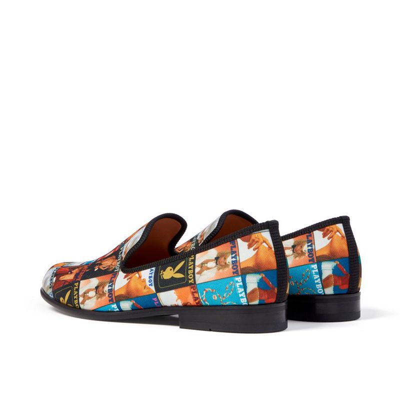 Sapatos Playboy Duke + Dexter Magazine Cover Loafers Masculino Multicoloridas | EPNOU9314