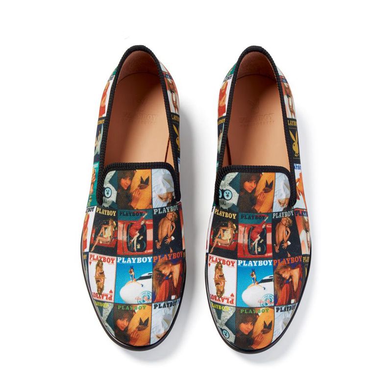 Sapatos Playboy Duke + Dexter Magazine Cover Loafers Masculino Multicoloridas | EPNOU9314