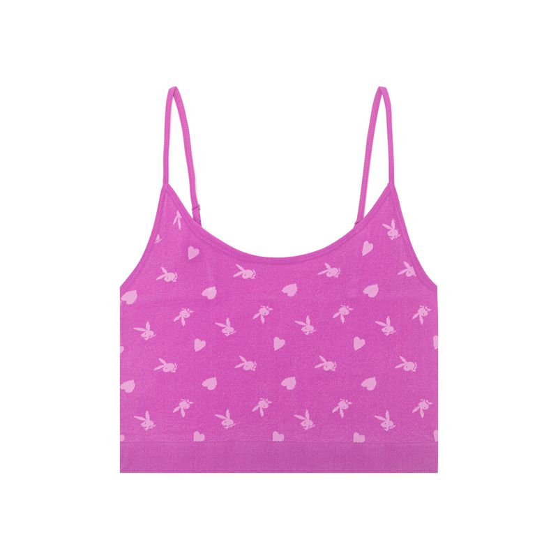 Tank Playboy Bunny Seamless Feminino Roxo | SCUHT0529