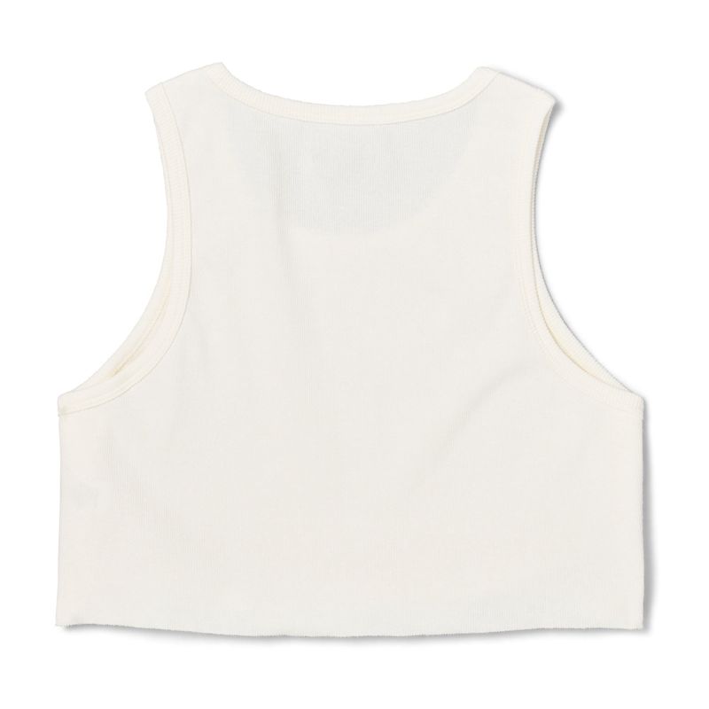 Tank Playboy Camp Ribbed Feminino Branco | MZGLR6819