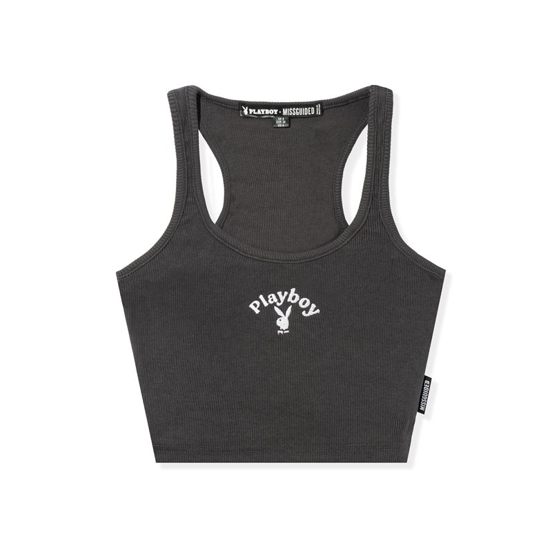 Tank Playboy Classicos Racer Feminino Azuis | ADUTJ9471