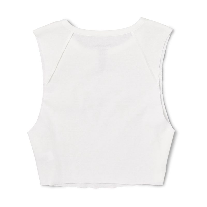 Tank Playboy Doodle Notched Raglan Feminino Branco | TXUGM3921