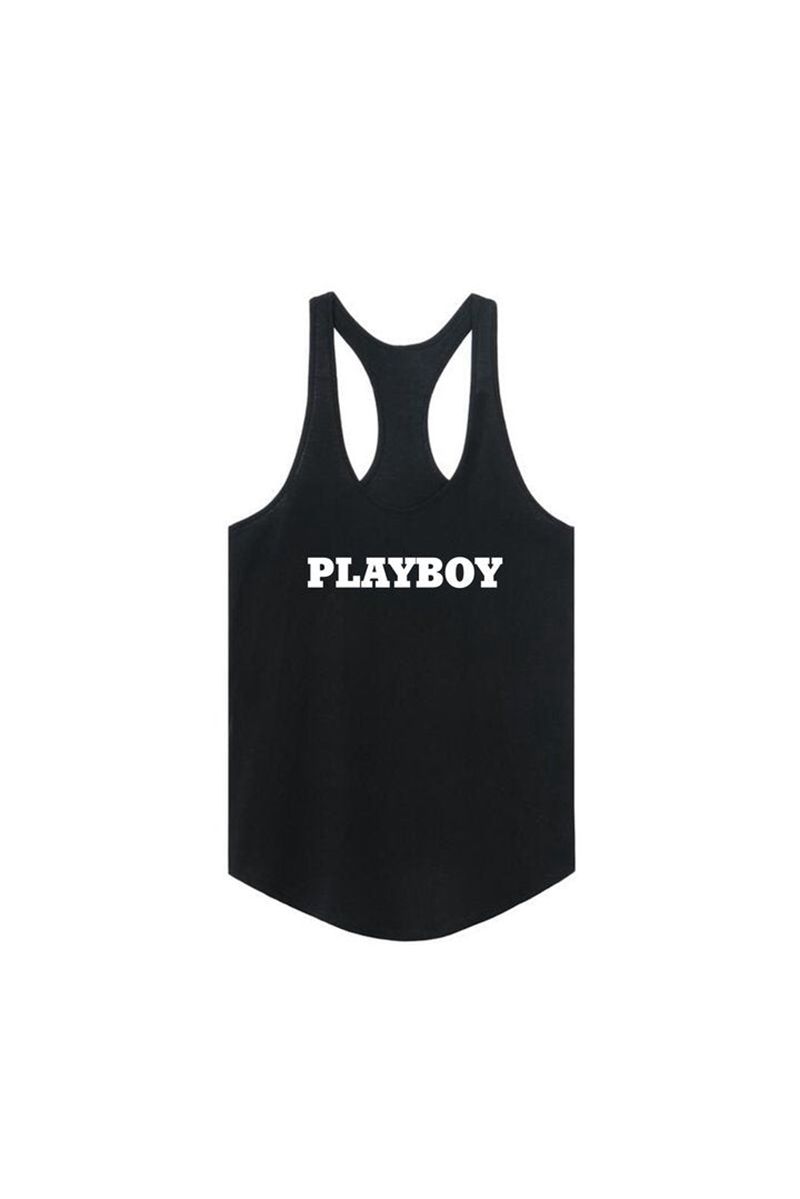 Tank Playboy Masthead Feminino Branco | SVTDI1539