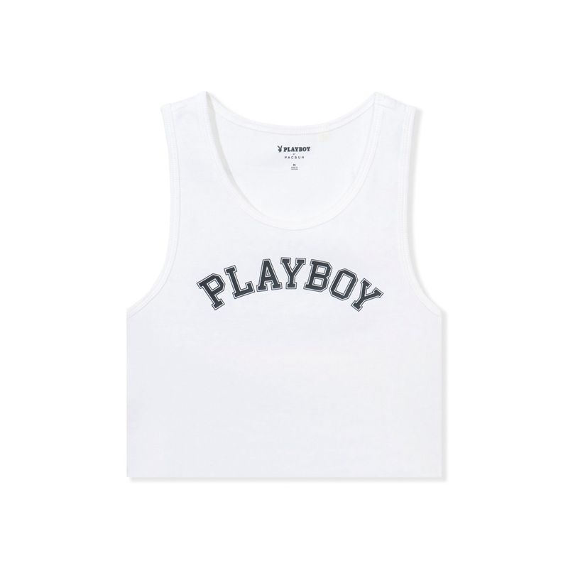 Tank Playboy Ribbed Feminino Roxo | IXSUJ2945