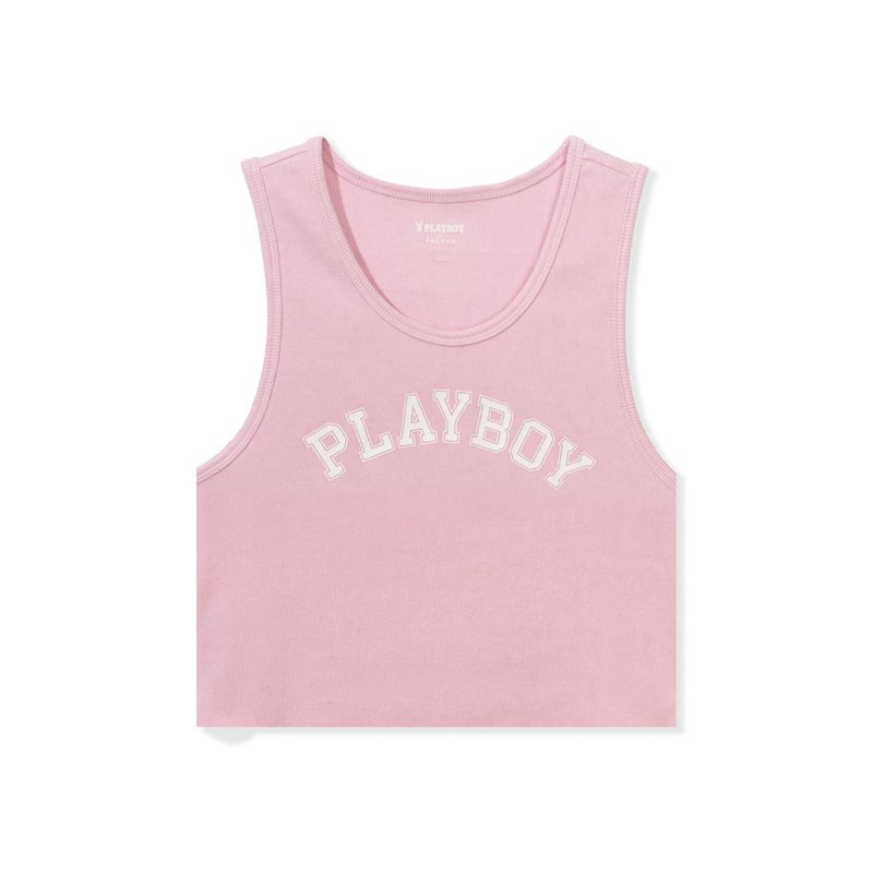 Tank Playboy Ribbed Feminino Roxo | IXSUJ2945