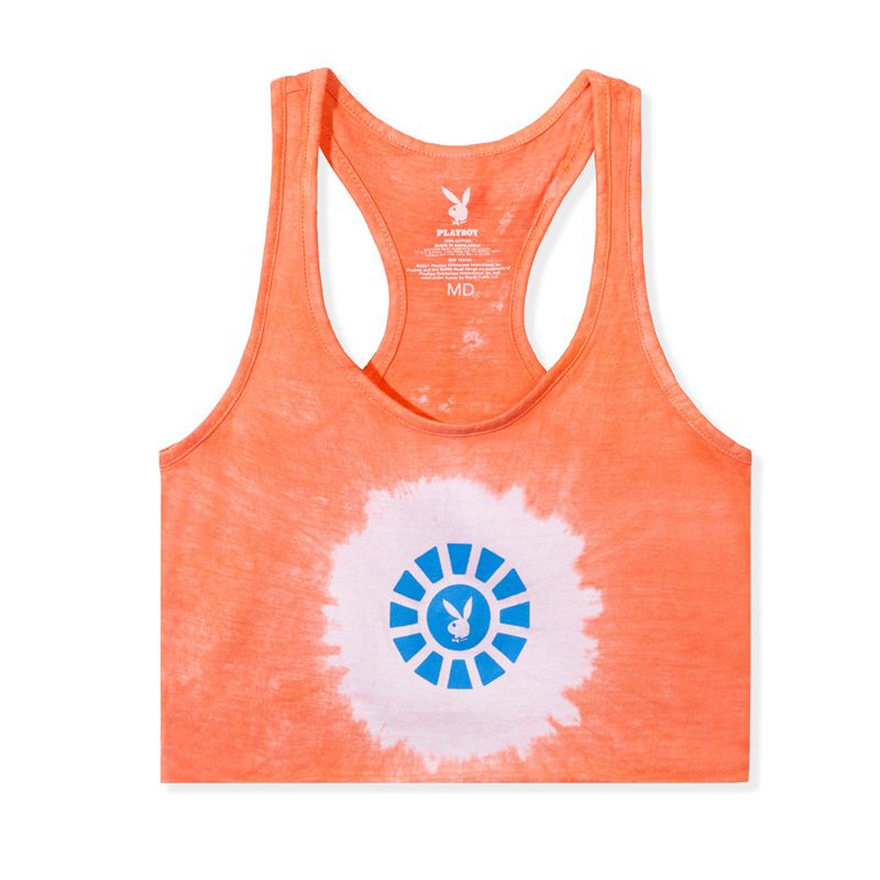 Tank Playboy Sunburst Graphic Feminino Laranja | AYSGN7416