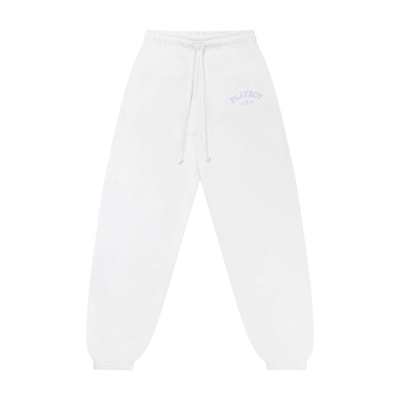 Calças Playboy 1953 Sweats Feminino Branco | XTFCI2436