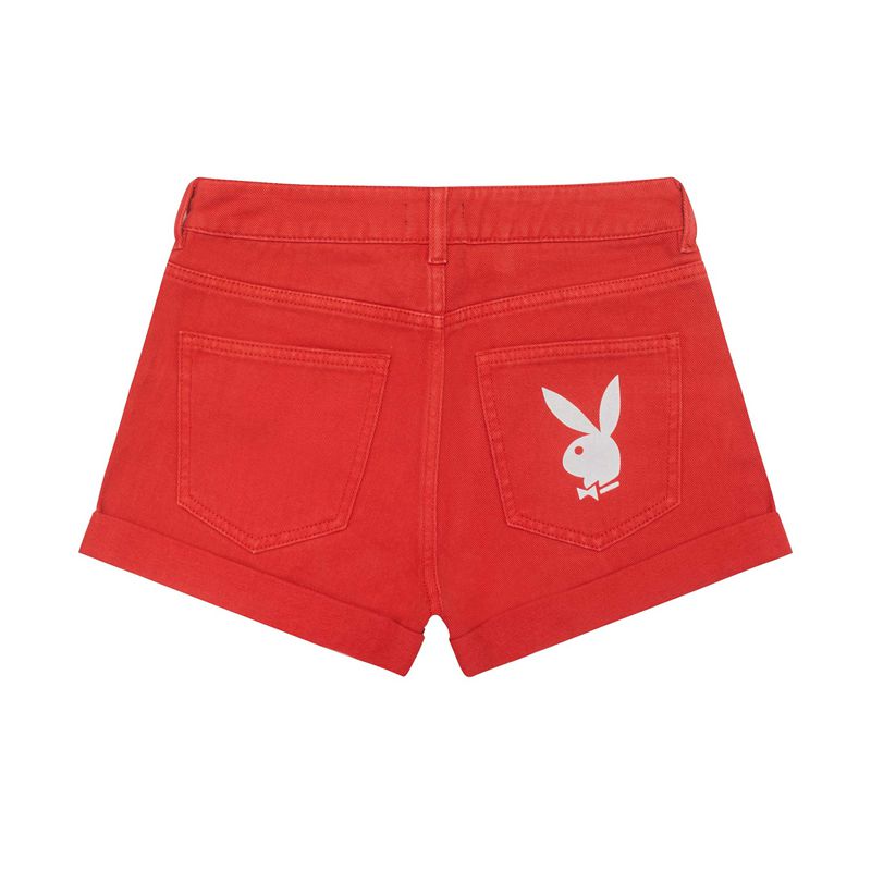 Calções Playboy Bright Bunnys Feminino Vermelhas | ZBGUK8025