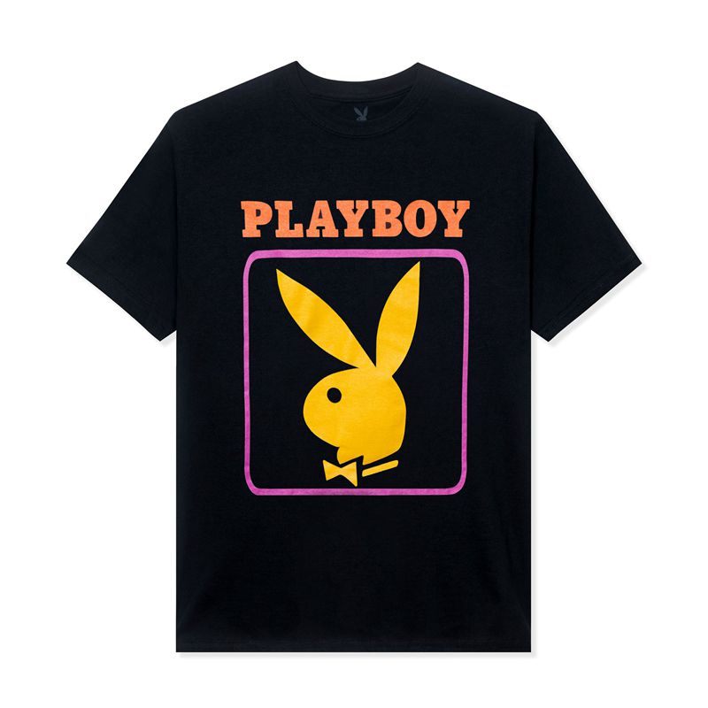 Camiseta Playboy December 1963 Cover Feminino Pretas Amarelas | GIAUK6029