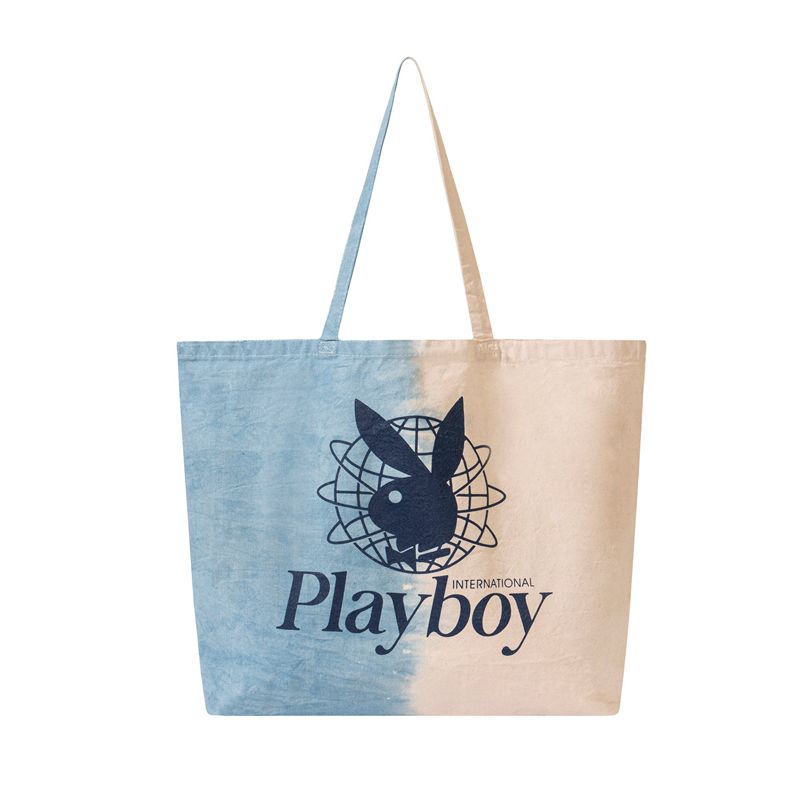 Roupa De Banho Playboy Dip-Dye Rabbit Head Tote Feminino Rosa Azuis | NGKCF7410